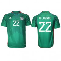 Mexico Hirving Lozano #22 Fotballklær Hjemmedrakt VM 2022 Kortermet